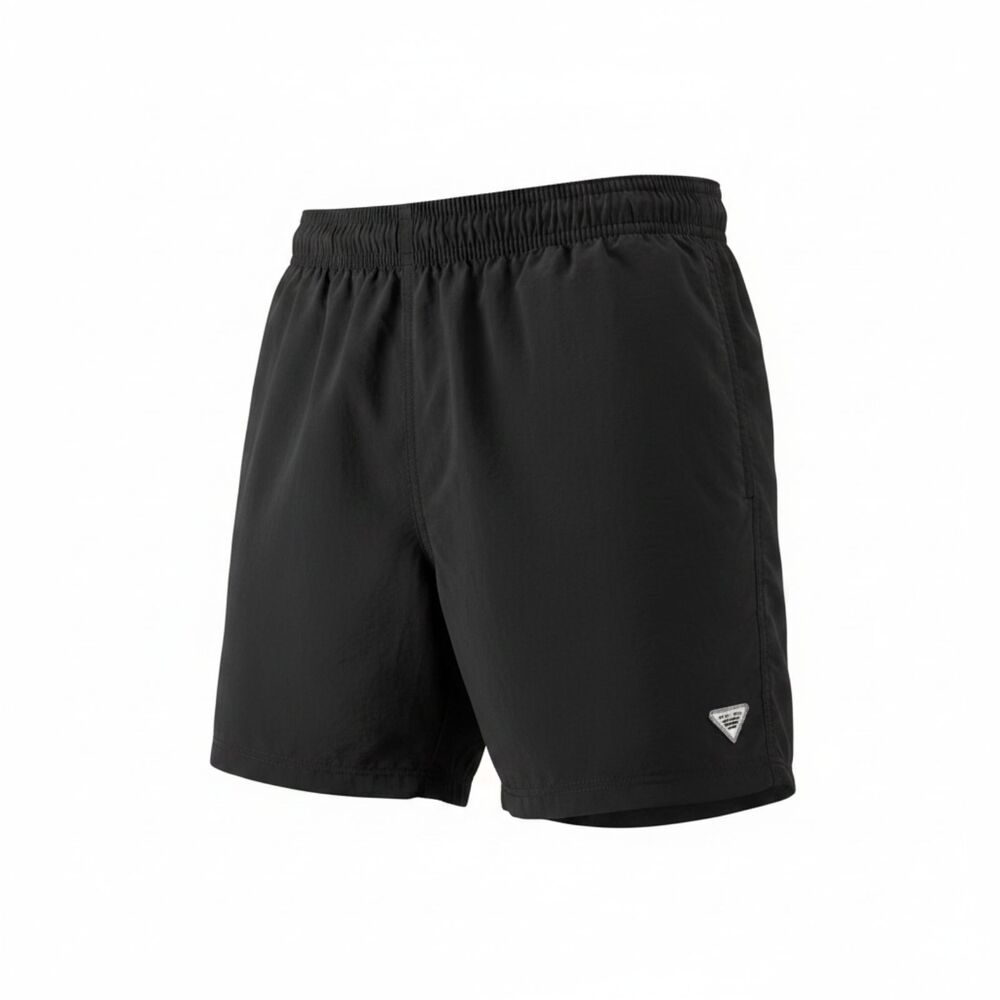Columbia PFG Boys Black Fishing Shorts Size Small 8 Omni-Shade